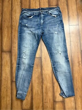 PRPS Navy and Light Grey Jeans Size 40
